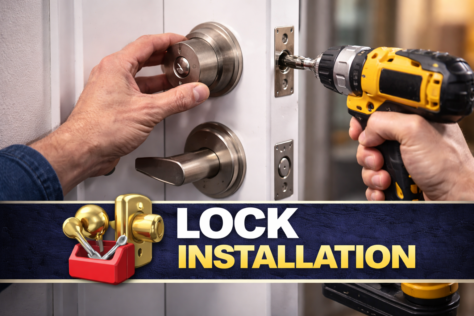 Professional lock installation services by 24/7 Royal Locksmith